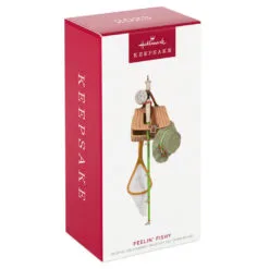 Hallmark Feelin' Fishy 2023 Ornament -Hallmark shop Fishing Gear Keepsake Ornament 1699QGO2899 04