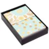 Hallmark Flowers And Dots Assorted Blank Note Cards, Box Of 50 -Hallmark shop Flowers and Dots Assorted Blank Note Cards 5WDN2069 01