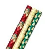 Hallmark Traditional 3-Pack Foil Christmas Wrapping Paper Assortment, 60 Sq. Ft. 1 Hallmark Traditional 3-Pack Foil Christmas Wrapping Paper Assortment, 60 Sq. Ft. -Hallmark shop Foil Christmas Wrapping Paper Assortment 5JXW1065 01