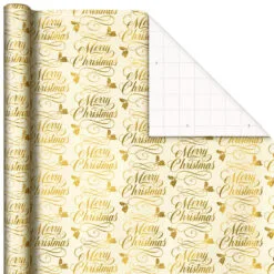 Hallmark Traditional 3-Pack Foil Christmas Wrapping Paper Assortment, 60 Sq. Ft. -Hallmark shop Foil Christmas Wrapping Paper Assortment 5JXW1065 05