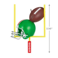 Hallmark Football Star 2023 Ornament -Hallmark shop Football Goal Post and Helmet Keepsake Ornament 1399QGO2707 03