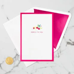 Hallmark Here's To You Cocktail Toast 3D Pop-Up Card 17 Hallmark Here's To You Cocktail Toast 3D Pop-Up Card -Hallmark shop Fruit Cocktail Drinks Celebration 3D PopUp Card for Her 1299LAD2897 06