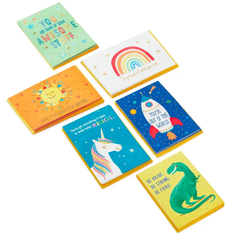 Hallmark Fun Kids Assortment Encouragement Cards, Pack Of 36 3 Hallmark Fun Kids Assortment Encouragement Cards, Pack Of 36