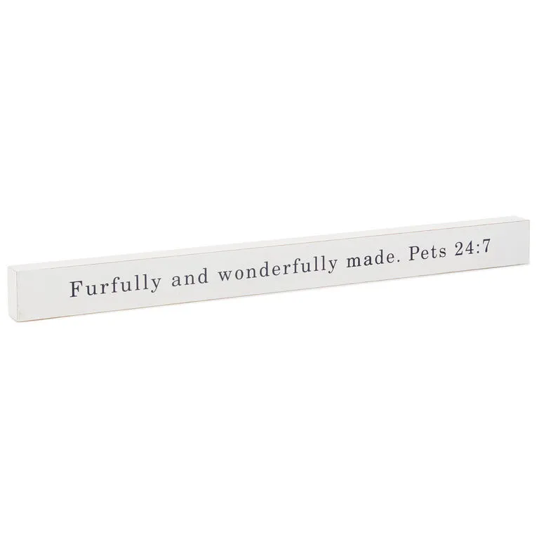 Hallmark Furfully And Wonderfully Made Wood Quote Sign, 23.5x2 3 Hallmark Furfully And Wonderfully Made Wood Quote Sign, 23.5x2