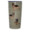 E&S Pets German Shepherd Stainless Steel Tumbler, 20 Oz. -Hallmark shop German Shepherds on Tan Stainless Steel Tumbler 11575 01