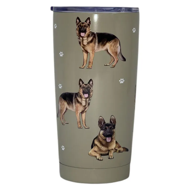E&S Pets German Shepherd Stainless Steel Tumbler, 20 Oz. 3 E&S Pets German Shepherd Stainless Steel Tumbler, 20 Oz.