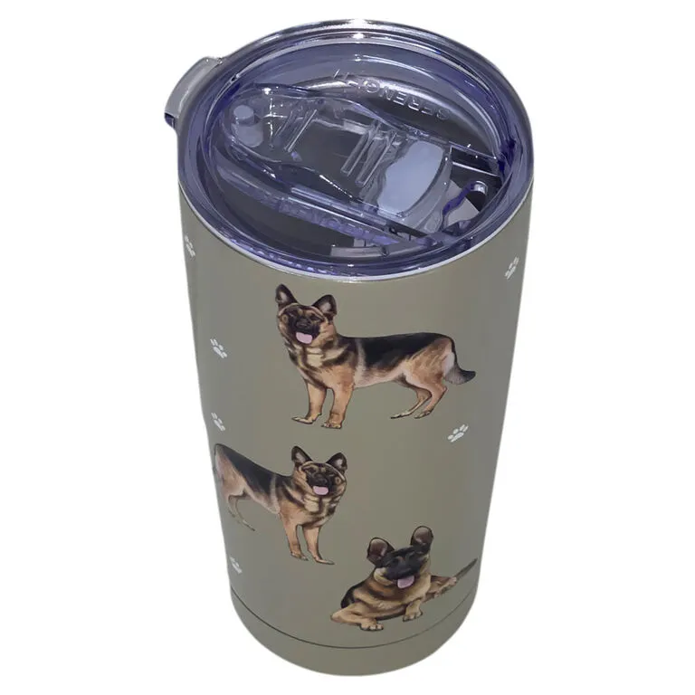 E&S Pets German Shepherd Stainless Steel Tumbler, 20 Oz. 4 E&S Pets German Shepherd Stainless Steel Tumbler, 20 Oz. - Image 2