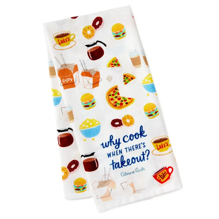 Hallmark Gilmore Girls Why Cook Tea Towel 3 Hallmark Gilmore Girls Why Cook Tea Towel