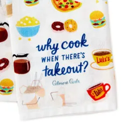 Hallmark Gilmore Girls Why Cook Tea Towel 8 Hallmark Gilmore Girls Why Cook Tea Towel -Hallmark shop Gilmore Girls Why Cook Kitchen Towel 1PCL1009 03