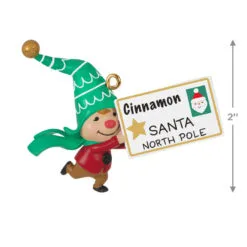 Hallmark Gnome For Christmas Cinnamon's Letter To Santa Ornament -Hallmark shop Girl Gnome Letter to Santa Keepsake Ornament 1799QXE3319 03