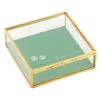 Hallmark The Love Of A Friend Glass Pet Memory Box, 5x5 -Hallmark shop Glass and Metal Memory Keeper Box for Loss of Pet 1BMK1616 01