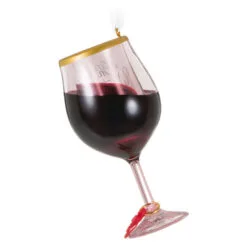 Hallmark Oh, What Fun It Is To Wine Ornament 13 Hallmark Oh, What Fun It Is To Wine Ornament -Hallmark shop Glass of Red Wine Keepsake Ornament 1599QGO2919 06