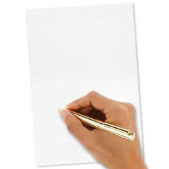 Hallmark Gold Butterfly On Pink Blank Note Cards, Box Of 8 -Hallmark shop Gold Butterfly on Pink Blank Note Cards 1499CNT1125 03