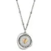 Heart Charm Dear You My Love Necklace, 17.5" -Hallmark shop Gold Heart Silver Charm Necklace 1005060053 01