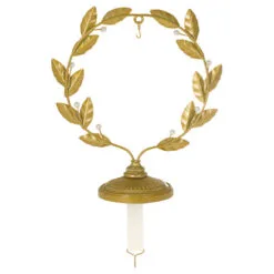 Hallmark Golden Wreath Metal Ornament And Stocking Hanger -Hallmark shop Gold Wreath Keepsake Ornament and Stocking Hanger 1QSB6287 06