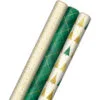 Hallmark Gold And Green 3-Pack Christmas Wrapping Paper Assortment, 120 Sq. Ft. 1 Hallmark Gold And Green 3-Pack Christmas Wrapping Paper Assortment, 120 Sq. Ft. -Hallmark shop Gold and Green Assortment Christmas Gift Wrap 5JXW1204 01