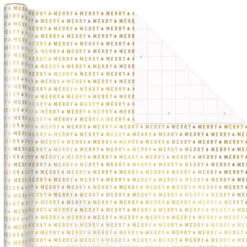 Hallmark Gold And White 6-Pack Holiday Wrapping Paper Assortment, 180 Sq. Ft. -Hallmark shop Gold and White Christmas Wrapping Paper Assortment 5JXW1086 04