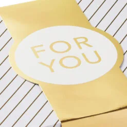 Hallmark 10" Gold And White Striped 2-Pack Gift Boxes With Bands 12 Hallmark 10" Gold And White Striped 2-Pack Gift Boxes With Bands -Hallmark shop Gold and White Striped 2Pack Gift Boxes With Bands 5EBC1226 05