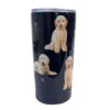 E&S Pets Goldendoodle Stainless Steel Tumbler, 20 Oz. -Hallmark shop Goldendoodles on Black Stainless Steel Tumble 115134 01