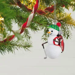 Hallmark Jolly Golfer 2023 Ornament -Hallmark shop Golf Ball Snowman Keepsake Ornament 1899QGO2939 02