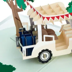 Hallmark Hope Your Day Is Good To A Tee Golf 3D Pop-Up Card -Hallmark shop Golf Cart Pun Good Day 3D PopUp Card 5RZH1304 04