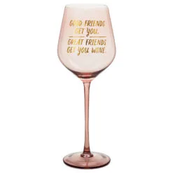 Hallmark Good Friends, Great Friends Wine Glass, 19.27 Oz.