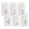 Good Manners White Cloth Napkins, Set Of 6