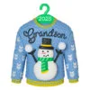 Hallmark Grandson Christmas Sweater 2023 Ornament -Hallmark shop Grandson Snowman Sweater 2023 Keepsake Ornament 1399QGO2557 01