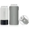 BruMate Matte Gray Stainless Steel 3-in-1 Can Cooler, 12/16 Oz. -Hallmark shop Gray 3in1 Can Cooler HT16G 01