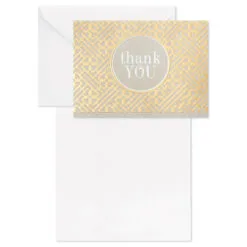 Hallmark Gray And Gold Bulk Blank Thank-You Notes, Pack Of 50 12 Hallmark Gray And Gold Bulk Blank Thank-You Notes, Pack Of 50 -Hallmark shop Gray and Gold Bulk Blank ThankYou Notes Multipack 3THK2522 04