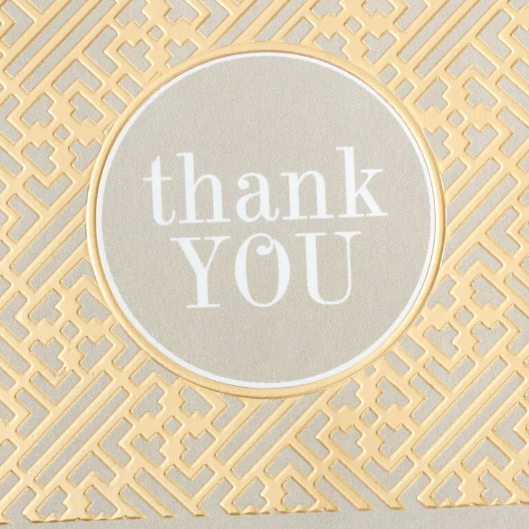 Hallmark Gray And Gold Bulk Blank Thank-You Notes, Pack Of 50 7 Hallmark Gray And Gold Bulk Blank Thank-You Notes, Pack Of 50 - Image 5