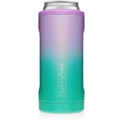 BruMate Glitter Mermaid Stainless Steel Skinny Can Cooler, 12 Oz.