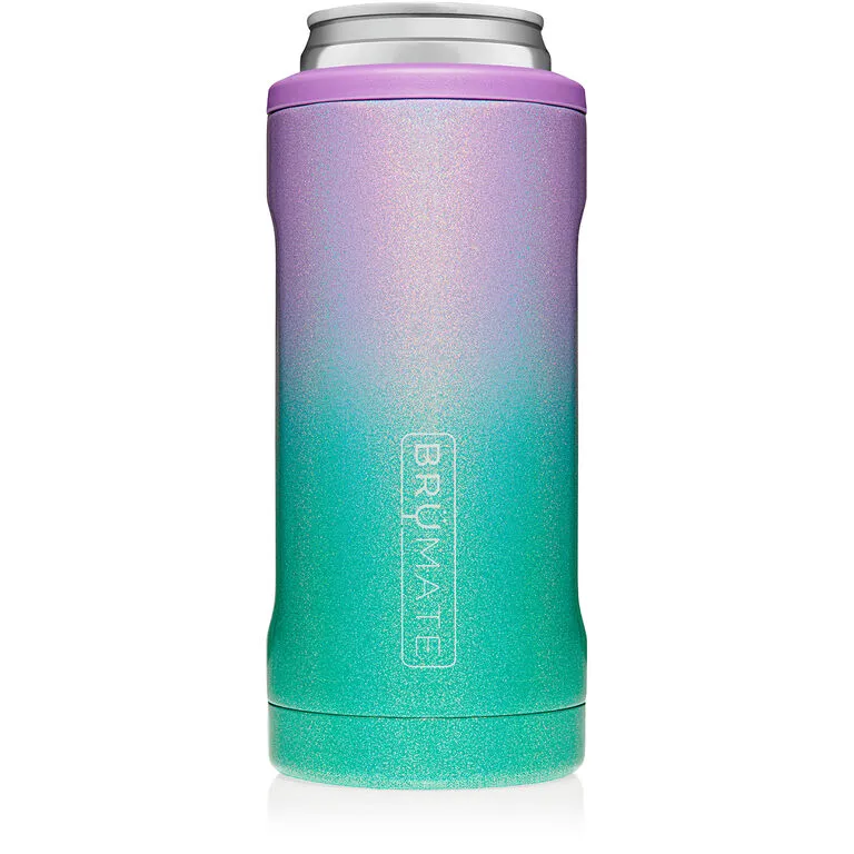 BruMate Glitter Mermaid Stainless Steel Skinny Can Cooler, 12 Oz. 3 BruMate Glitter Mermaid Stainless Steel Skinny Can Cooler, 12 Oz.