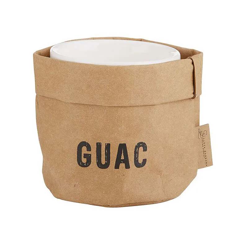 Guac Ceramic Dish And Washable Paper Holder 3 Guac Ceramic Dish And Washable Paper Holder