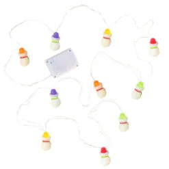 Hallmark Gumdrop Snowman 10-Light Christmas String Lights, 10' -Hallmark shop Gumdrop Snowman Keepsake Christmas Light String 1QSB6279 06