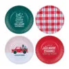 Hallmark Channel Appetizer Plates, Set Of 4 2 Hallmark Channel Appetizer Plates, Set Of 4 -Hallmark shop Hallmark Channel Assorted Ceramic Appetizer Plates 1XKT3528 01