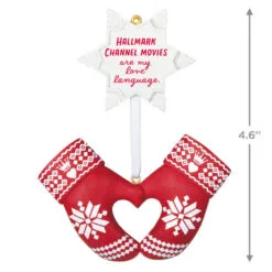 I Love Hallmark Channel! Ornament 10 I Love Hallmark Channel! Ornament -Hallmark shop Hallmark Channel Red Mittens Keepsake Ornament 1599QGO2949 03