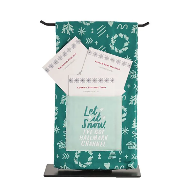 Hallmark Channel Let It Snow Tea Towel With Recipe Cards 3 Hallmark Channel Let It Snow Tea Towel With Recipe Cards