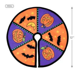 Hallmark Mini Halloween Tree Topper And Tree Skirt, Set Of 2 -Hallmark shop Halloween Keepsake Mini Tree Skirt and Topper 2599QFO5339 04