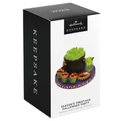 Hallmark Season's Treatings Halloween Party 2023 Ornament 11 Hallmark Season's Treatings Halloween Party 2023 Ornament -Hallmark shop Halloween Treats Tray Keepsake Ornament 1799QFO5337 04