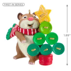Hallmark Cute As A Button Ornament -Hallmark shop Hamster With Button Tree Keepsake Ornament 1599QXR8259 03