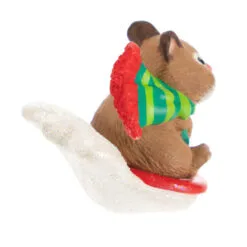 Hallmark Cute As A Button Special Edition Ornament -Hallmark shop Hamster on Button Sled Keepsake Ornament 1599QXE3317 06