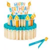 Hallmark Happy Birthday Cake 3-D Pop-Up Honeycomb Centerpiece -Hallmark shop Happy Birthday Cake Paper PopUp Centerpiece 1BID1091 01