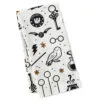 Hallmark Harry Potter™ Wizarding World™ Icons Tea Towel -Hallmark shop Harry Potter BlackWhiteGold Symbols Tea Towel 1HPO1111 01