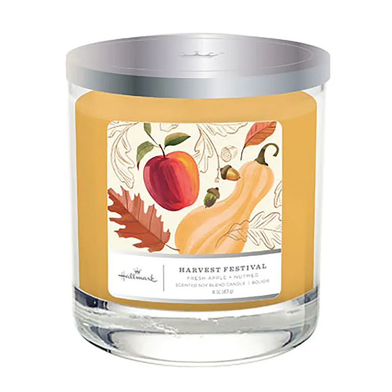 Hallmark Harvest Festival 3-Wick Jar Candle, 16 Oz. 3 Hallmark Harvest Festival 3-Wick Jar Candle, 16 Oz.