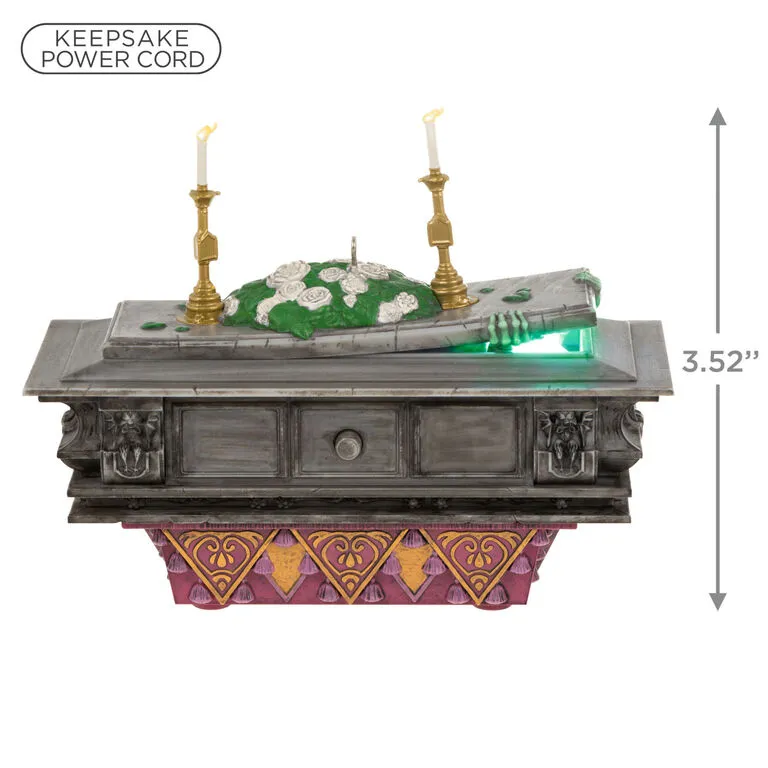 Hallmark Disney The Haunted Mansion Collection The Coffin In The Conservatory Ornament With Light And Sound 5 Hallmark Disney The Haunted Mansion Collection The Coffin In The Conservatory Ornament With Light And Sound - Image 3