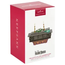 Hallmark Disney The Haunted Mansion Collection The Coffin In The Conservatory Ornament With Light And Sound 11 Hallmark Disney The Haunted Mansion Collection The Coffin In The Conservatory Ornament With Light And Sound -Hallmark shop Haunted Mansion Coffin Keepsake Ornament 4499QXD6757 04