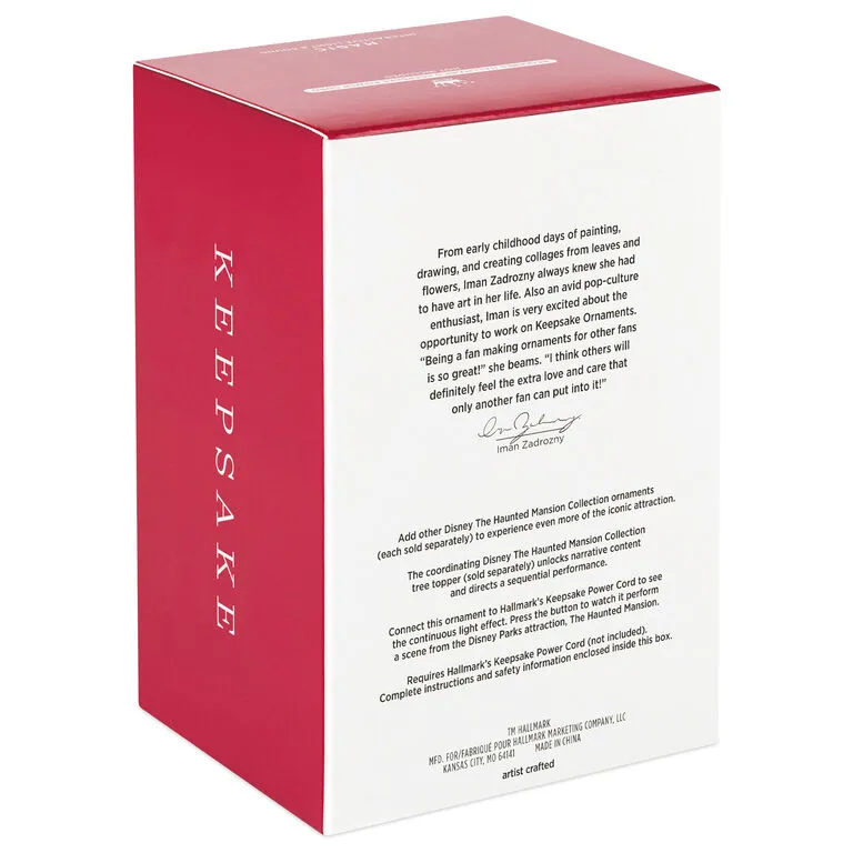 Hallmark Disney The Haunted Mansion Collection The Coffin In The Conservatory Ornament With Light And Sound 7 Hallmark Disney The Haunted Mansion Collection The Coffin In The Conservatory Ornament With Light And Sound - Image 5