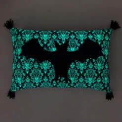 Hallmark Disney The Haunted Mansion Glow-in-the-Dark Bat Pillow, 12x20 6 Hallmark Disney The Haunted Mansion Glow-in-the-Dark Bat Pillow, 12x20 -Hallmark shop Haunted Mansion Glow in the Dark Bat Pillow 1HGN1504 02