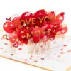 Hallmark Love You More 3D Pop-Up Love Card -Hallmark shop Heart Pattern 3D PopUp Love Card 1299IAV5835 01